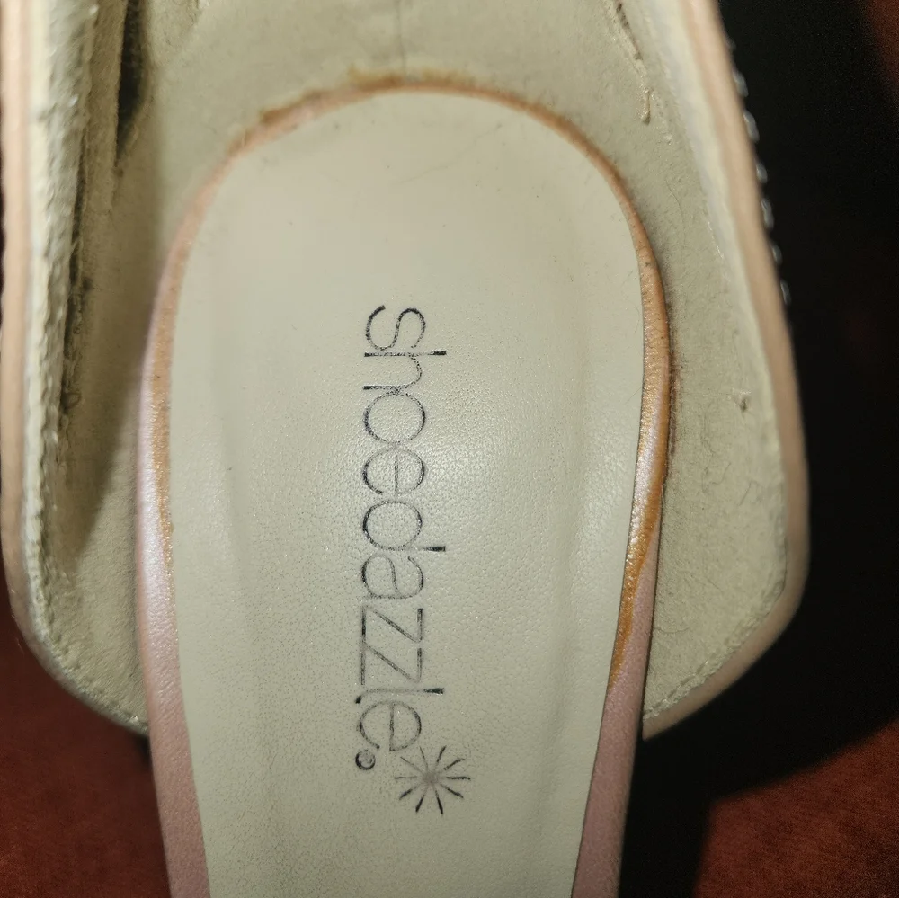 4in Beige High Heels By Shoe Dazzle - Picture 9 of 14
